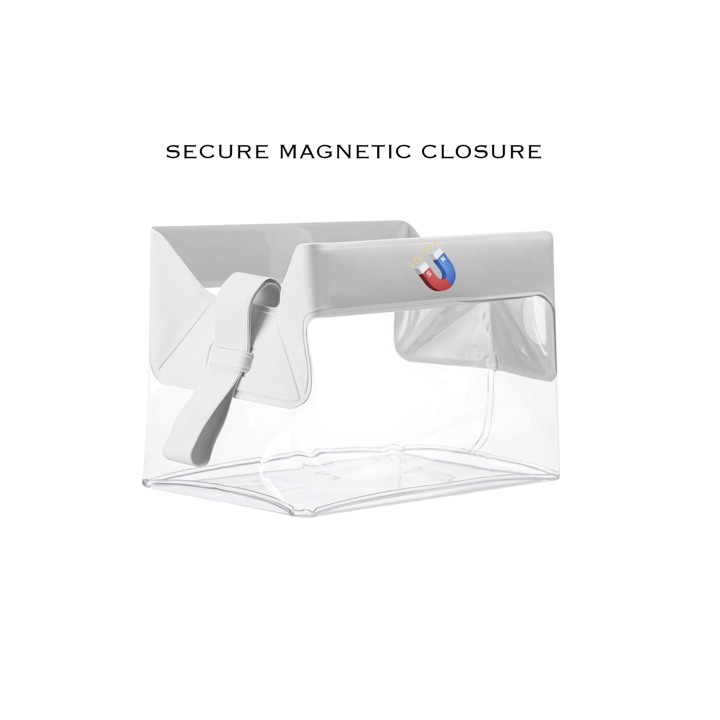 Luxury Magnetic Clear Travel Toiletry Pouch | TSA-Approved